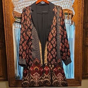 Unique & Artistic Custom Made Floral Moroccan Suit Jacket Blazer